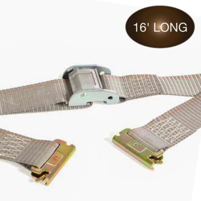 Image showing  E-Track Cam Buckle Strap, 2 in. x 16 ft., Grey
