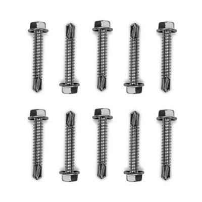 DC Cargo Metal Screws, 1.5 in., Hex Head, Self-Drilling Tips, 10 pk.