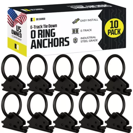 DC Cargo Standard Duty E-Track O-Rings 10 Pack Cargo Carrier Accessories