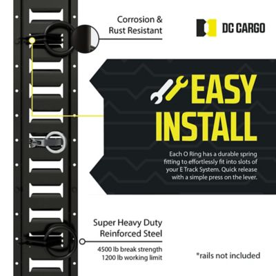 Image showing  Standard Duty E-Track O-Rings, 10-Pack