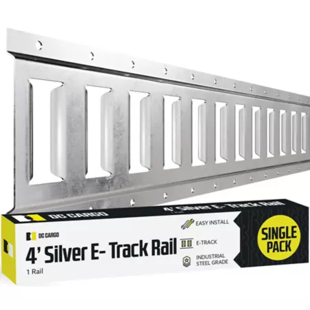 DC Cargo Galvanized E-Track Rail Horizontal 4 ft. Cargo Carrier Accessories