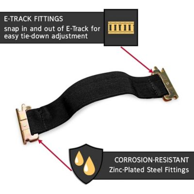 Image showing  E-Track Bungee Strap, 2 in. x 13 in., 2 pk.