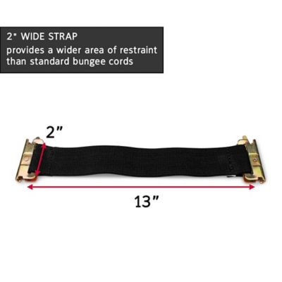 Image showing  E-Track Bungee Strap, 2 in. x 13 in., 2 pk.