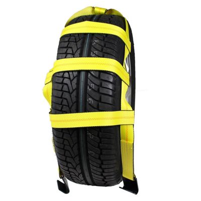 Image showing  2 in. x 43 in. Tow Dolly Basket Strap, Flat Hooks, 3,333 lb. Capacity