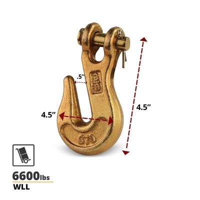 Image showing 5 th DC Cargo Clevis Grab Hook, 3/8 in.