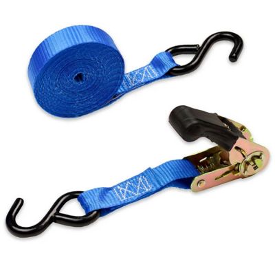 DC Cargo Ratchet Strap with S-Hooks, 1 in. x 15 ft.