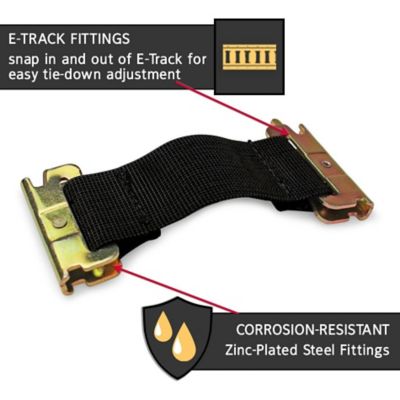 Image showing  E-Track Bungee Strap, 2 in. x 5 in., 4 pk.