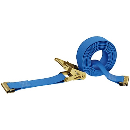 DC Cargo E-Track Ratchet Strap, 2 in. x 7 ft., Blue