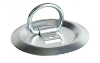 DC Cargo Flush Mount Pan Fitting D-Ring, Steel Pan, 400 lb. WLL