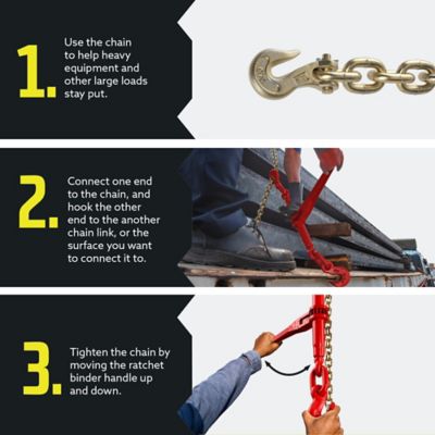 Image showing 6 th DC Cargo Ratchet Binder, 3/8 in.-1/2 in.