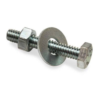 Image showing  Bolts Nuts and Washers, 1.5 in., Hex Head, Galvanized, 10 pk.