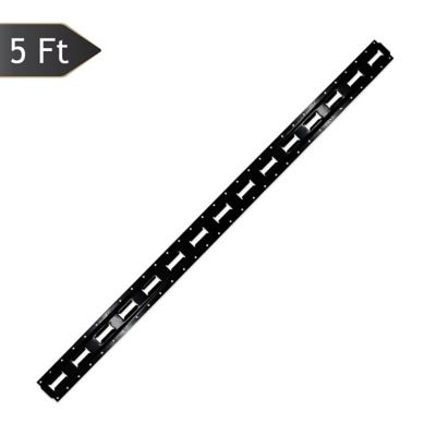 DC Cargo Powder-Coat E-Track Rail, Vertical, 5 ft., Black