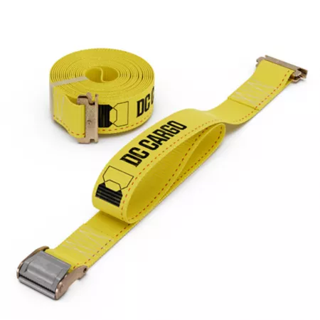 DC Cargo E-Track Cam Buckle Strap 2 in x 12 ft Yellow Cargo Carrier Accessories