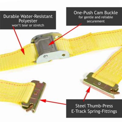 Image showing  E-Track Cam Buckle Strap, 2 in. x 12 ft., Yellow