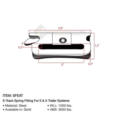 Image showing 6 th DC Cargo E-Track Spring Fitting