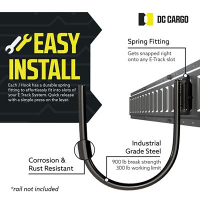 Image showing  E-Track J Hook, 7 in.