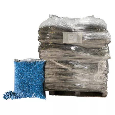 Viagrow Blue Rubber Playground & Landscape Mulch 75 cf pallet / 50 bags 1.5cf each / 2.77 cubic yards / 2000lbs Rubber Mulch