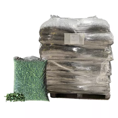 Viagrow Green Rubber Playground & Landscape Mulch 75 cf pallet / 50 bags 1.5cf each / 2.77 cubic yards / 2000lbs Rubber Mulch