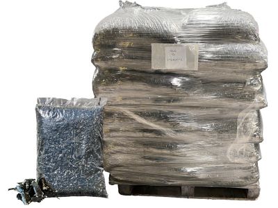 Viagrow 75 cu. ft. Black Rubber Playground & Landscape Mulch, NO Dye, Pallet of 50 Bags, 2.77 cu. yd., 2,000 lb.