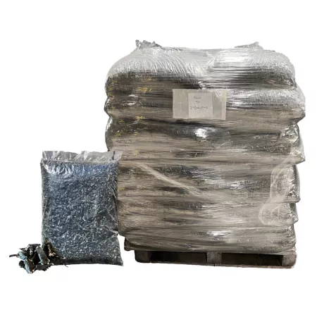 Viagrow 75 cu Black Rubber Playground and Landscape Mulch NO DYE Pallet of 50 Bags 2.77 cu ft yd 2 000 lb. Rubber Mulch