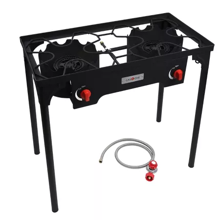 Gas One 2-Burner Outdoor Propane Stove Camp Grill & Stove Accessories