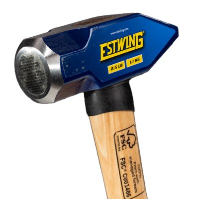 Image showing  14 in. Length Hickory Blacksmith Hammer, 2.5 lb. Head