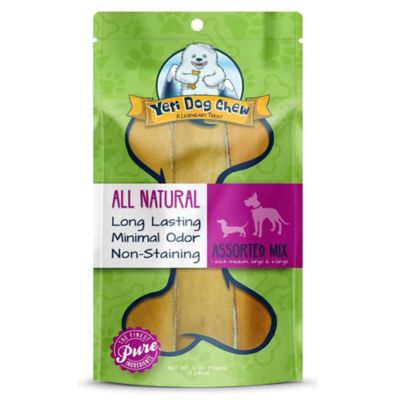 Yeti Dog Chew Natural Yak Cheese Chew Assorted Sizes
