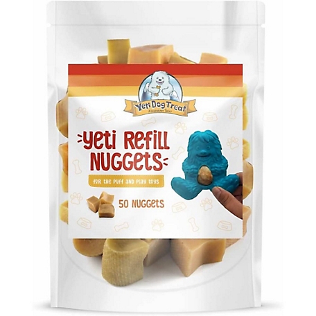Yeti Dog Treat Refill Nuggets Natural Yak Cheese Treats For Puff and Play Dog Toy, 50 ct.