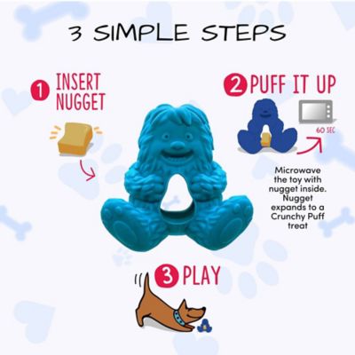 Image showing  Puff & Play Dog Toy Interactive Nuggets Dispenser - Light to Heavy Moderate Chewers