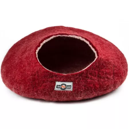 Yeti Pet Cave Cat and Small Dog Bed 100% New Zealand Wool YPCRD Small Pet Beds & Hammocks