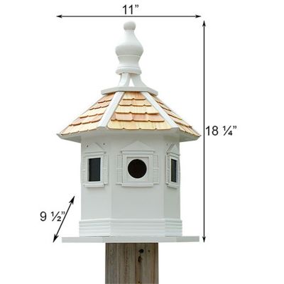 Image showing  Enchantment Bird House, 11 in. x 9.5 in. x 18.25 in., White