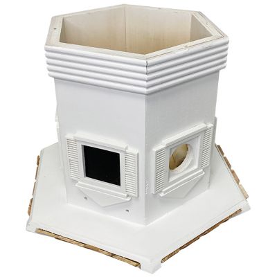 Image showing  Enchantment Bird House, 11 in. x 9.5 in. x 18.25 in., White