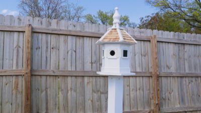 Image showing  Enchantment Bird House, 11 in. x 9.5 in. x 18.25 in., White
