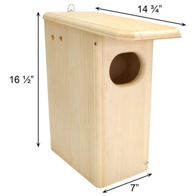 Image showing  Small Wood Duck House, 14.75 in. x 7 in. x 16.5 in.