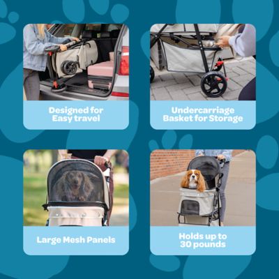 Image showing  Portable Pup Pet Stroller