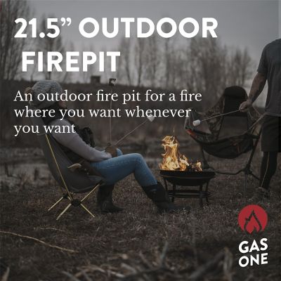 Image showing  22 in. Fire Pit with Lid and Poker