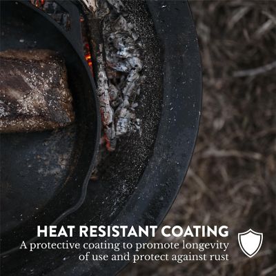 Image showing  22 in. Fire Pit with Lid and Poker