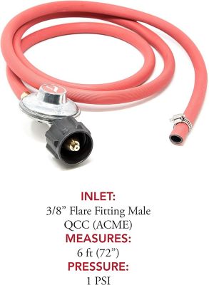 Image showing  Propane Regulator with Clamp Style Hose