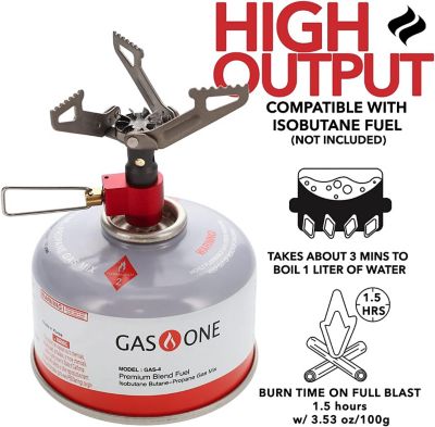 Image showing  Titanium Isobutane Backpacking Camp Stove