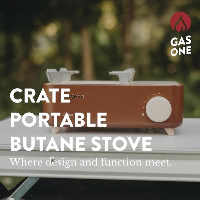 Image showing  Portable Butane Camp Stove, Brown