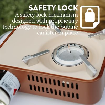 Image showing  Portable Butane Camp Stove, Brown