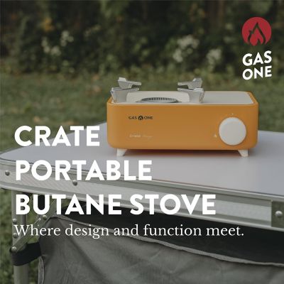 Image showing  Portable Butane Camp Stove, Orange