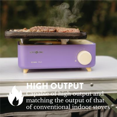 Image showing  Portable Butane Camp Stove, Violet