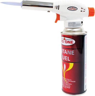 Image showing 2 th Gas One 8 oz. Butane Canister Torch with Anti Flaring
