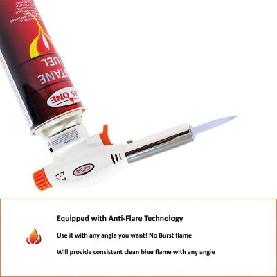 Image showing 3 th Gas One 8 oz. Butane Canister Torch with Anti Flaring