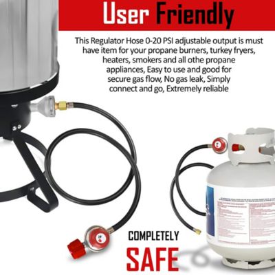 Image showing  High Pressure Propane Regulator with 4 ft. Hose
