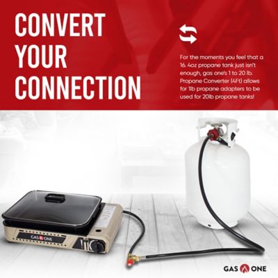 Image showing  5 ft. Propane 1lb to 20lb Adapter Converter Hose