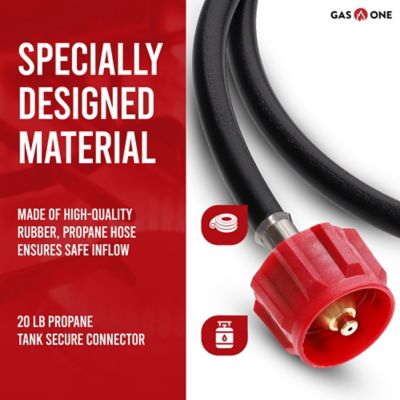 Image showing  5 ft. Propane 1lb to 20lb Adapter Converter Hose