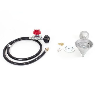 Image showing  3 in. Cast Iron Burner Head with high pressure regulator hose kit