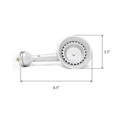 Image showing  3 in. Cast Iron Burner Head with high pressure regulator hose kit